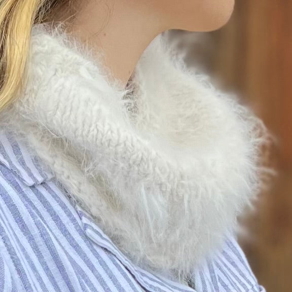 Deluxe Angora Puki Cowl