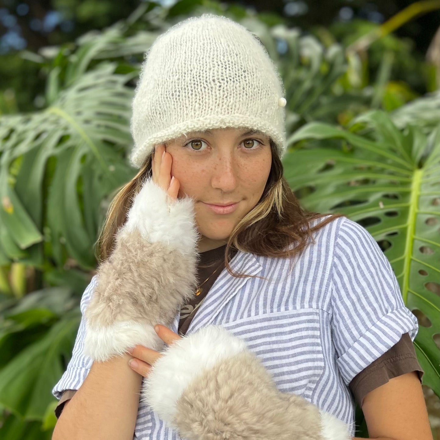 Angora Fingerless Gloves