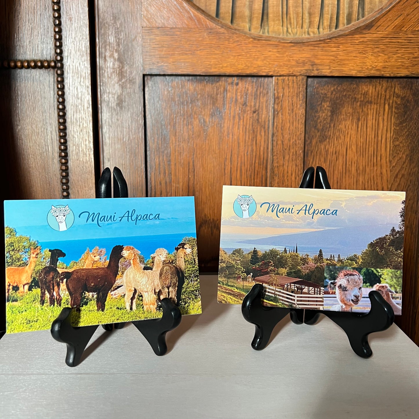 Maui Alpaca Farm Postcard - Island View