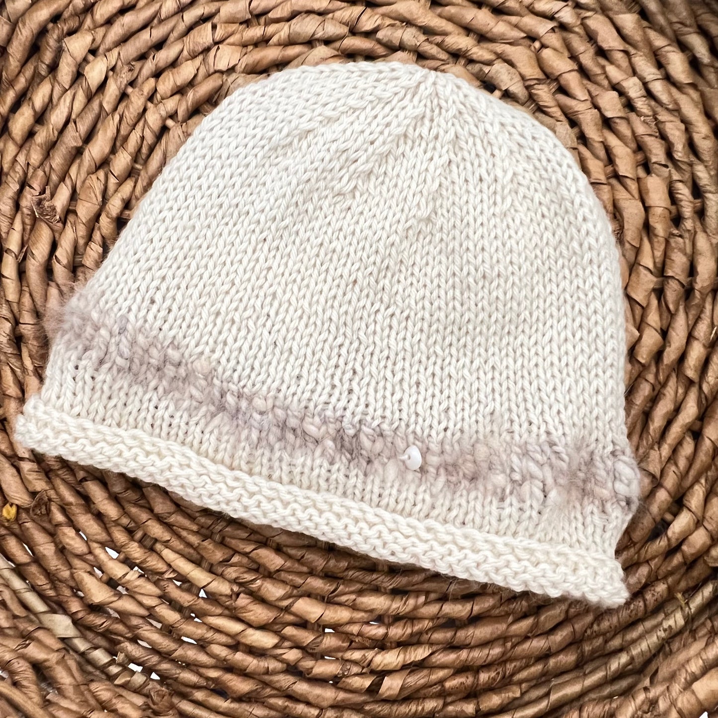 Baby Puki Hat w/ "Ariel" Trim