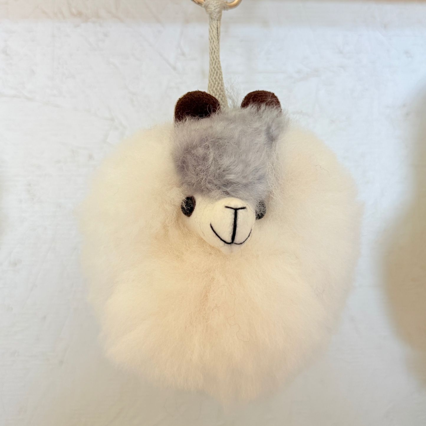 100% Alpaca Keychain