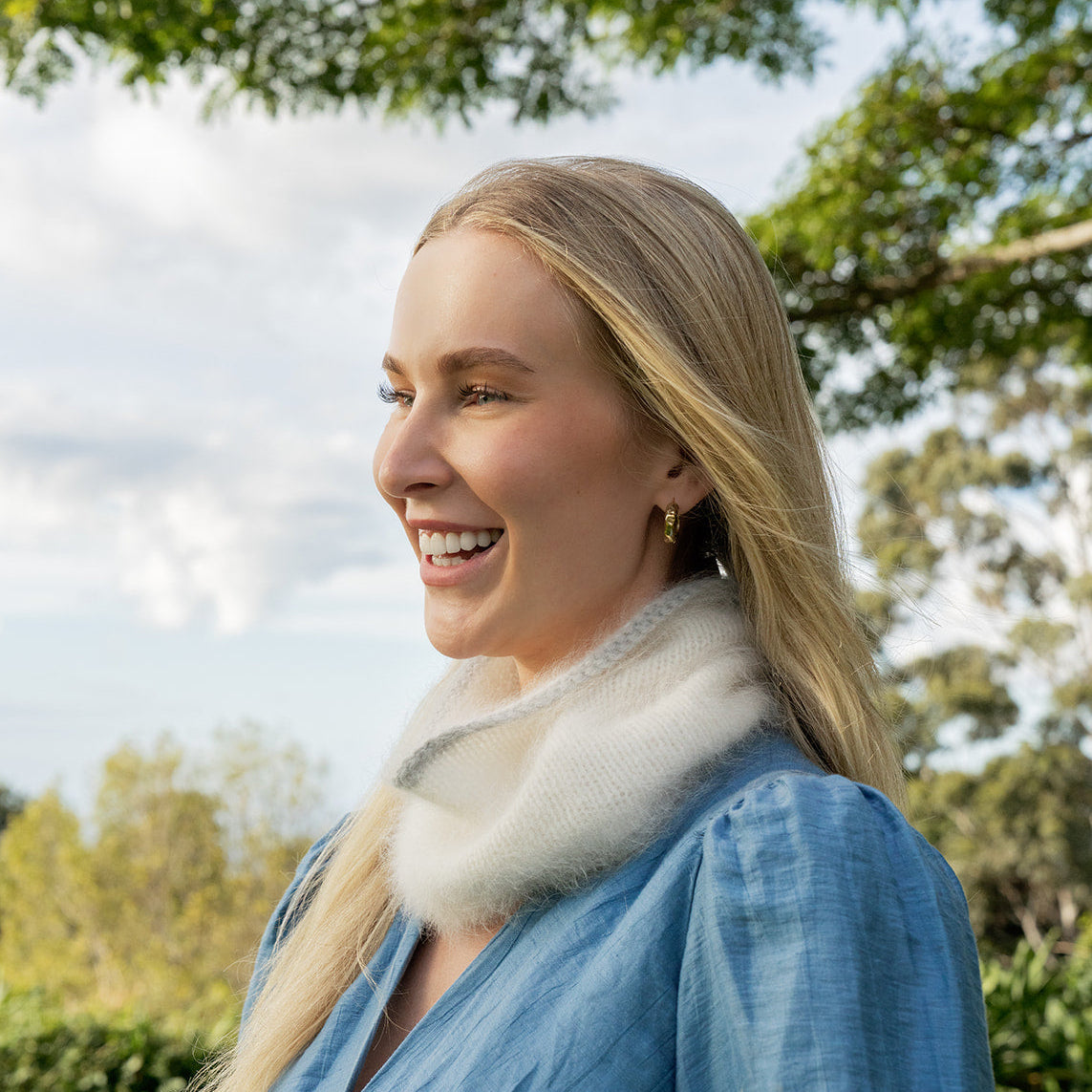 Deluxe 100% Angora Puki Cowl