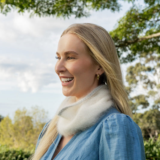 Deluxe 100% Angora Puki Cowl