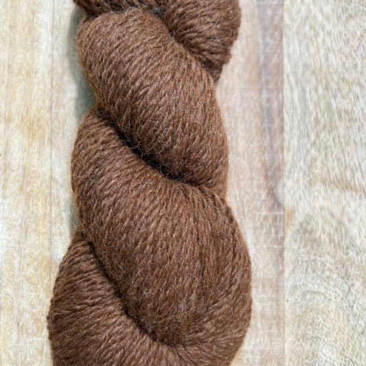 100% Huacaya Alpaca Yarn - Red Brown "Cinnamon Girl"