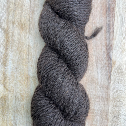 100% Huacaya Alpaca Yarn -Black "Decadence"