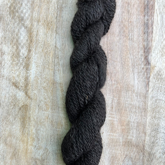 100% Huacaya Alpaca Yarn - Black "Sassie"
