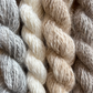 Hand Spun Angora Yarn - Natural Blue